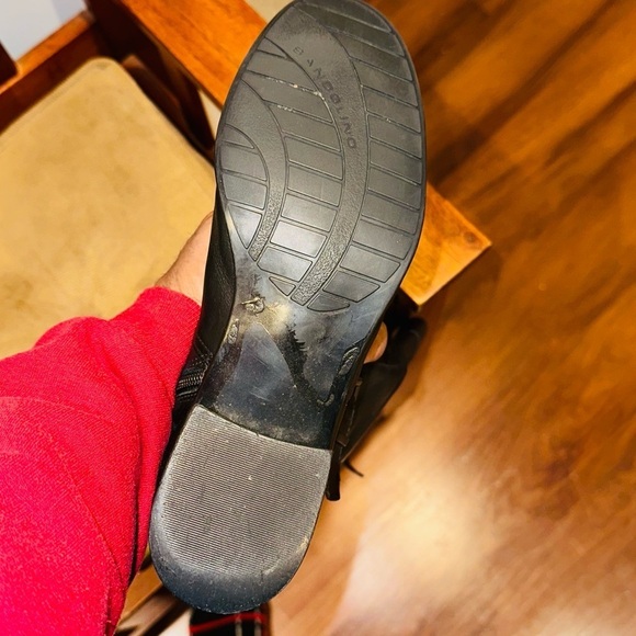 Bandolino Women Black Leather Riding Boots. - Picture 7 of 7